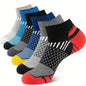6 Pairs Men'S Short Sports Socks - Moisture-Wicking Breathable All-Season Athletic Low Tub Fashion Comfortable High-Quality