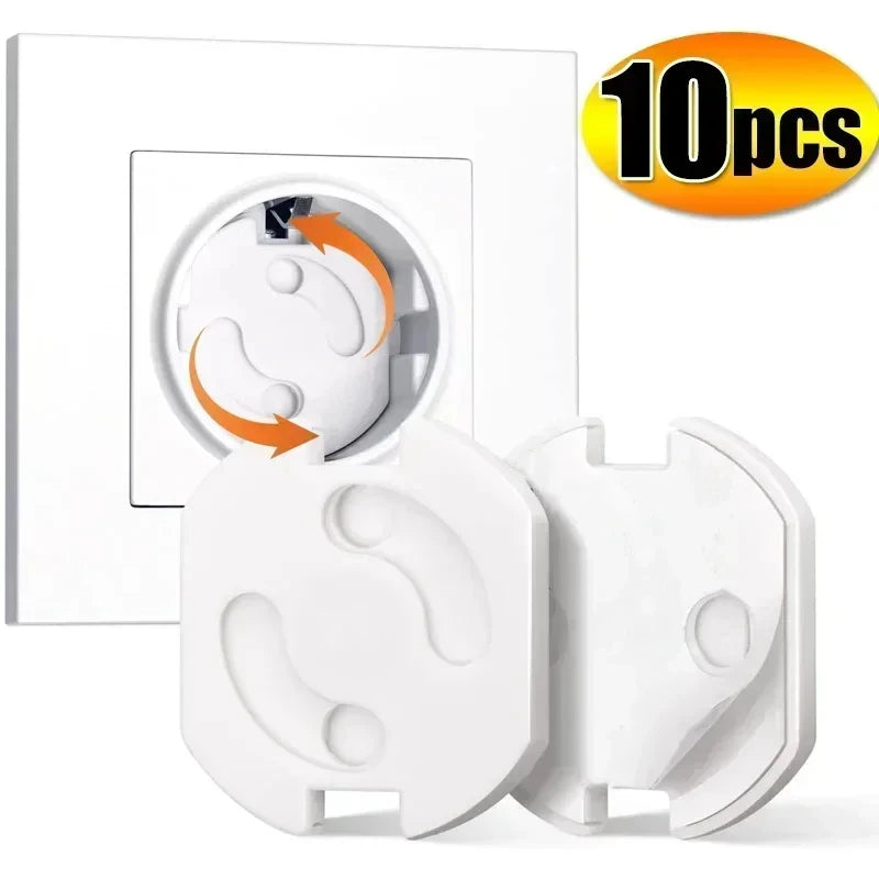 Baby Safety Socket Covers 10pcs Electrical Plastic Outlet Protectors Child Safe Socket Security Protection