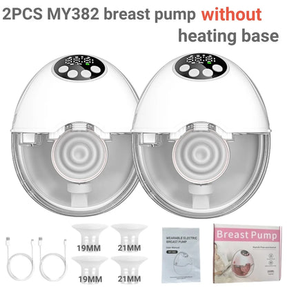 Hands-Free Wearable Breast Pump – Electric, BPA-Free, with Heating & UV Sterilizer | Wireless Upgrade Option