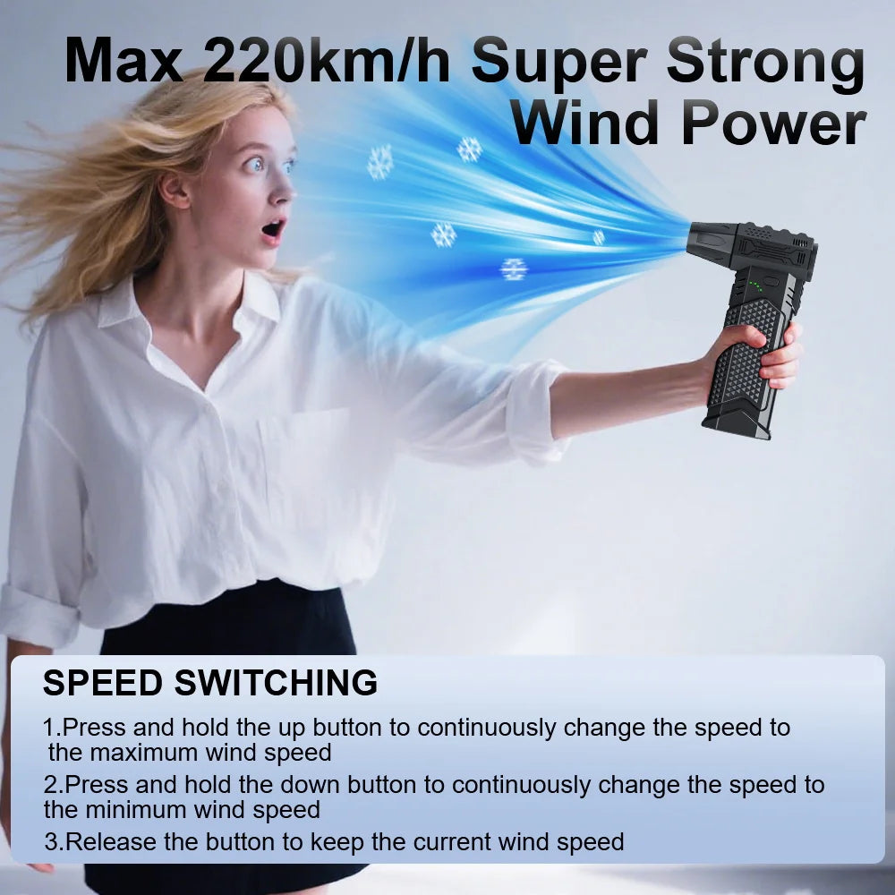 Blower Car Vacuum Cleaner Turbo Fan Violent Jet Fan Cleaning Blowing Tools Auto Dust Collector Portable Air Duster Hair Dryer
