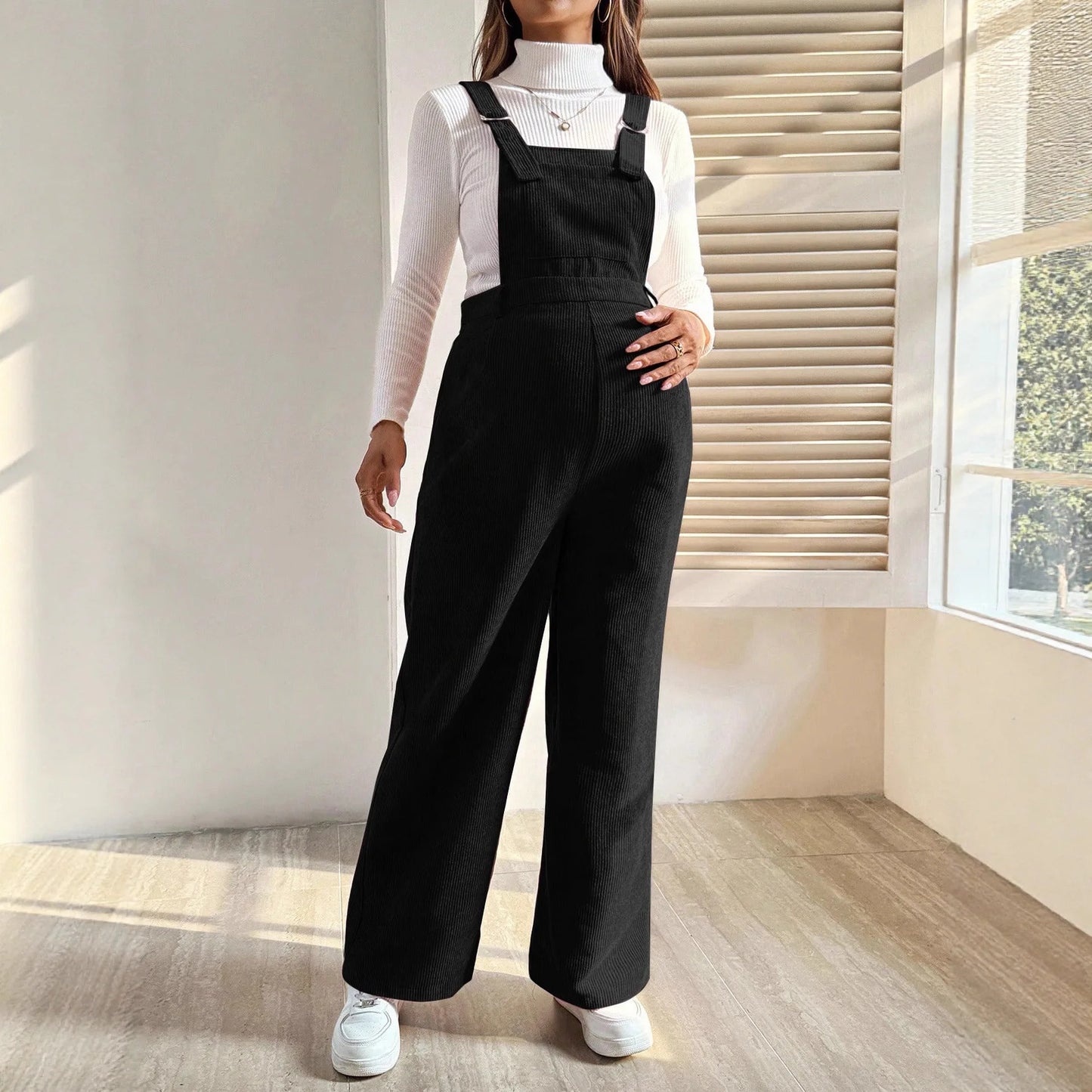Maternity Clothes Pregnancy Clothing for Pregnant Women Pants 2025 Autumn Winter Fashion Elastic Loose Corduroy Overalls Waist