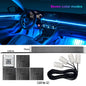 14/18 in 1 Led Acrylic Car Ambient Light RGB 64 213 Color Symphony Acrylic APP Streamer Atmosphere Lamp Kit One Zone Dual Zone