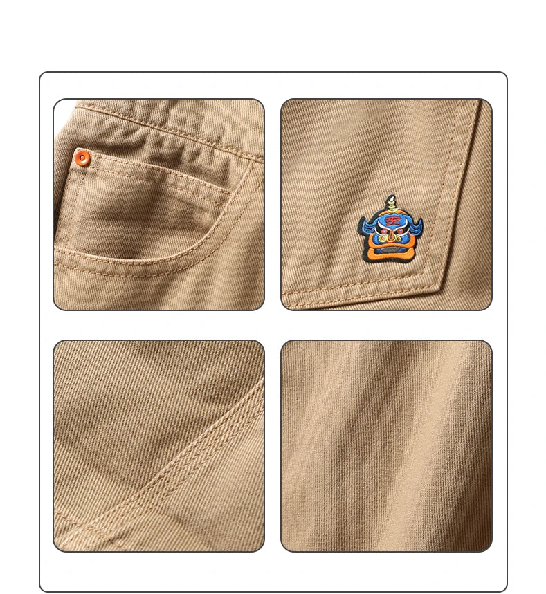 Japanese Streetwear High Quality Cargo Pants For Men Clothing Harajuku Casual Straight-Leg Trousers Korean Fashion Baggy Pants