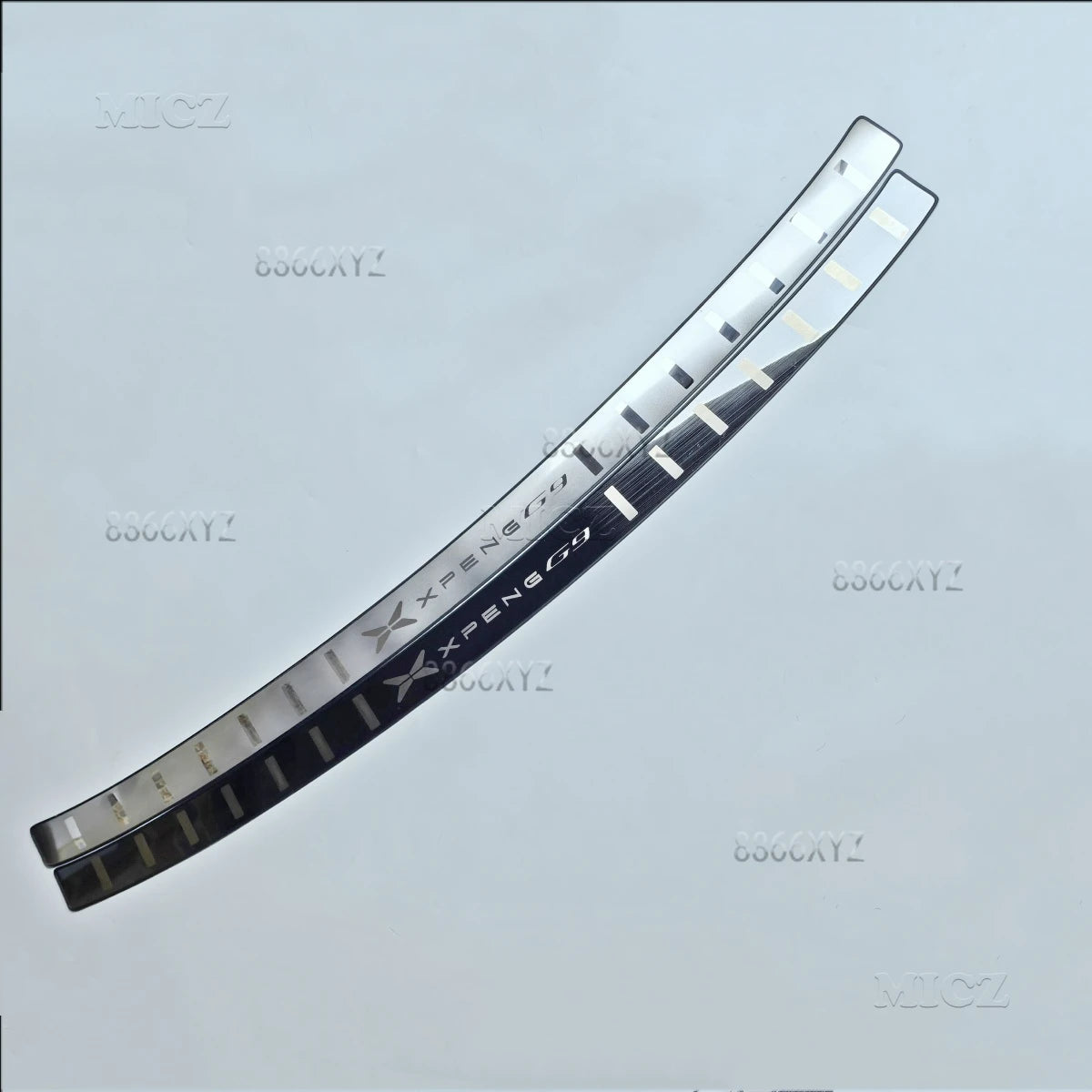 Car styling Rear Bumper Protector Sill Trunk Rear guard Tread Plate Trim For XPENG G9 2022 2023