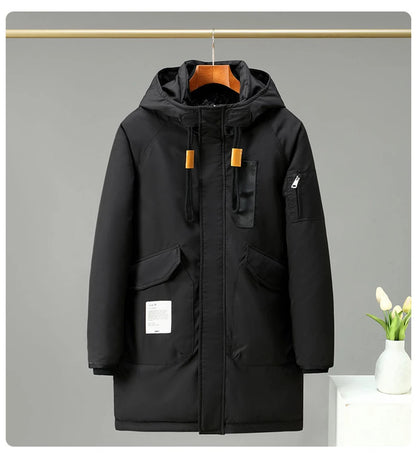 Plus Size 10XL Parkas Men Winter Thick Jacket Coat Fashion Casual Green Parka Male Black Jackets Big Size 10XL