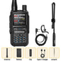 Baofeng UV-5R Mini Walkie Talkie Bluetooth Programming APP Long Range 999 Channels Radio With Protective Case Tactical Antenna