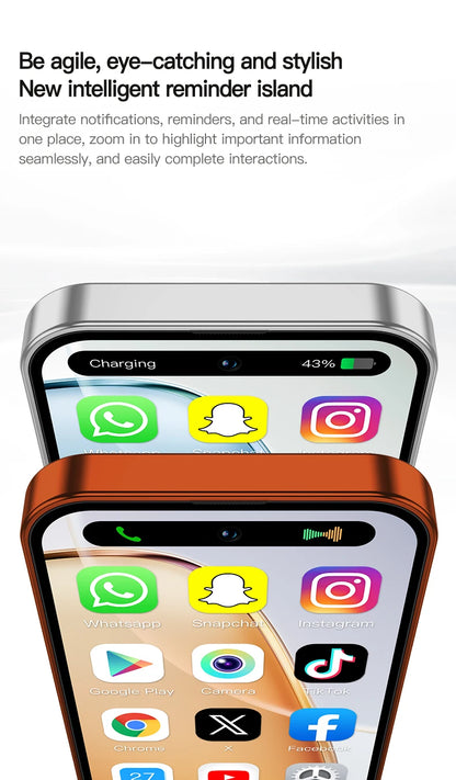 SERVO 4G LTE Mini Smart Mobile Phone Android12.0 OS 2GB+16GB WhatsAPP Play Store WiFi Dual SIM Standby 4.0inch Pocket Smartphone