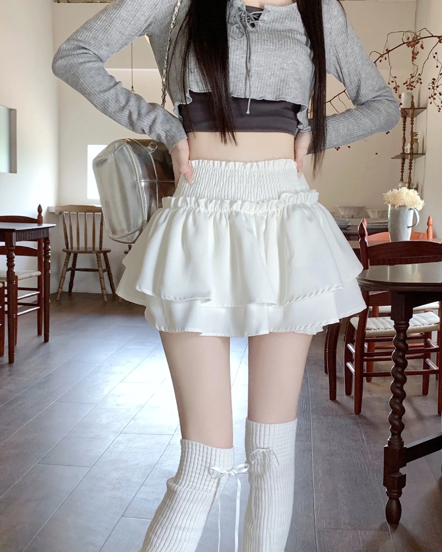 Women‘s High Waist Ballet Cake Skirt 2026 Spring Summer Slimming Short A Line Fluffy Mini Pants Style