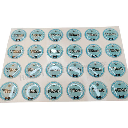 Custom Epoxy Resin Dome 3D Gel Sticker Transparent Shape Logo Personalized Waterproof  Self-adhesive Crystal Glass Label Clear