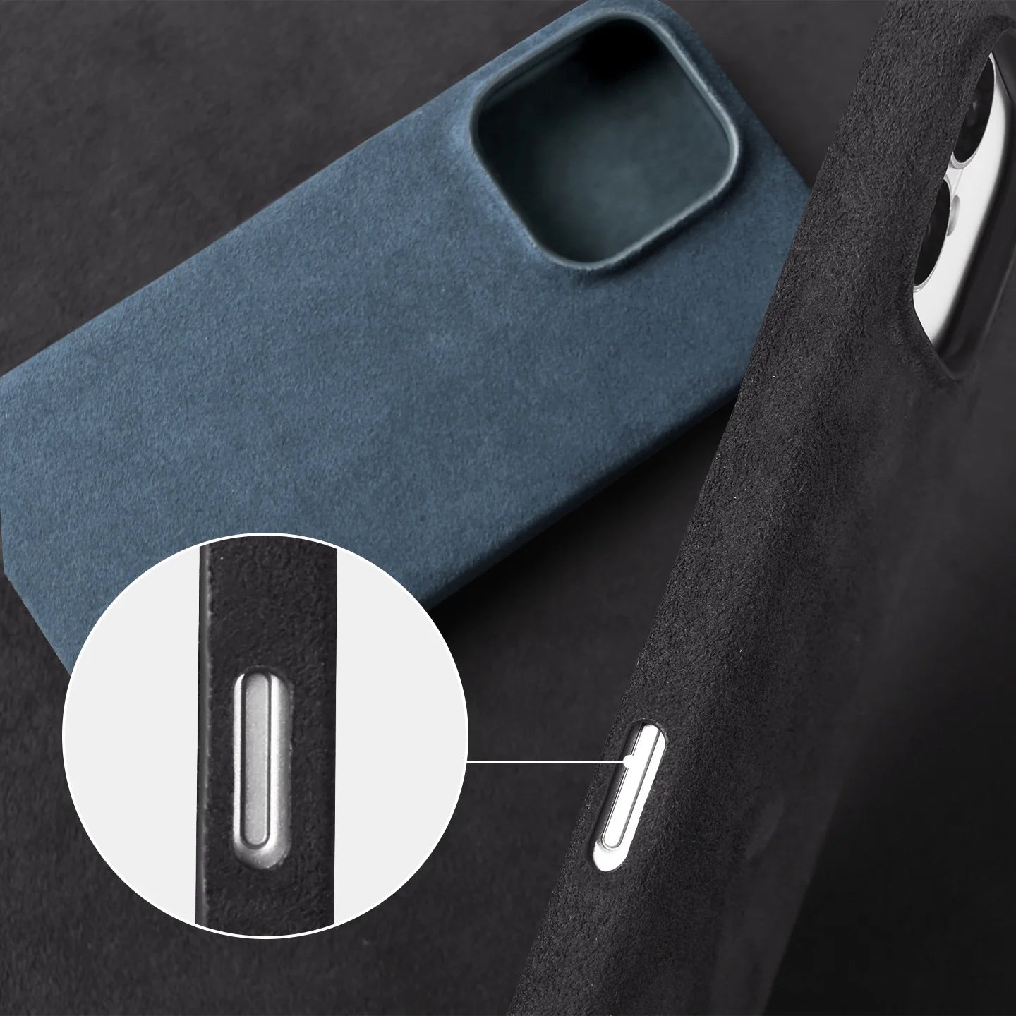 Full Coverage Magnetic Case For IPhone16 Pro 17 15 14 13 12 for ALCANTARA Magsafe Artificial Leather Supercar Suede Phone Cover