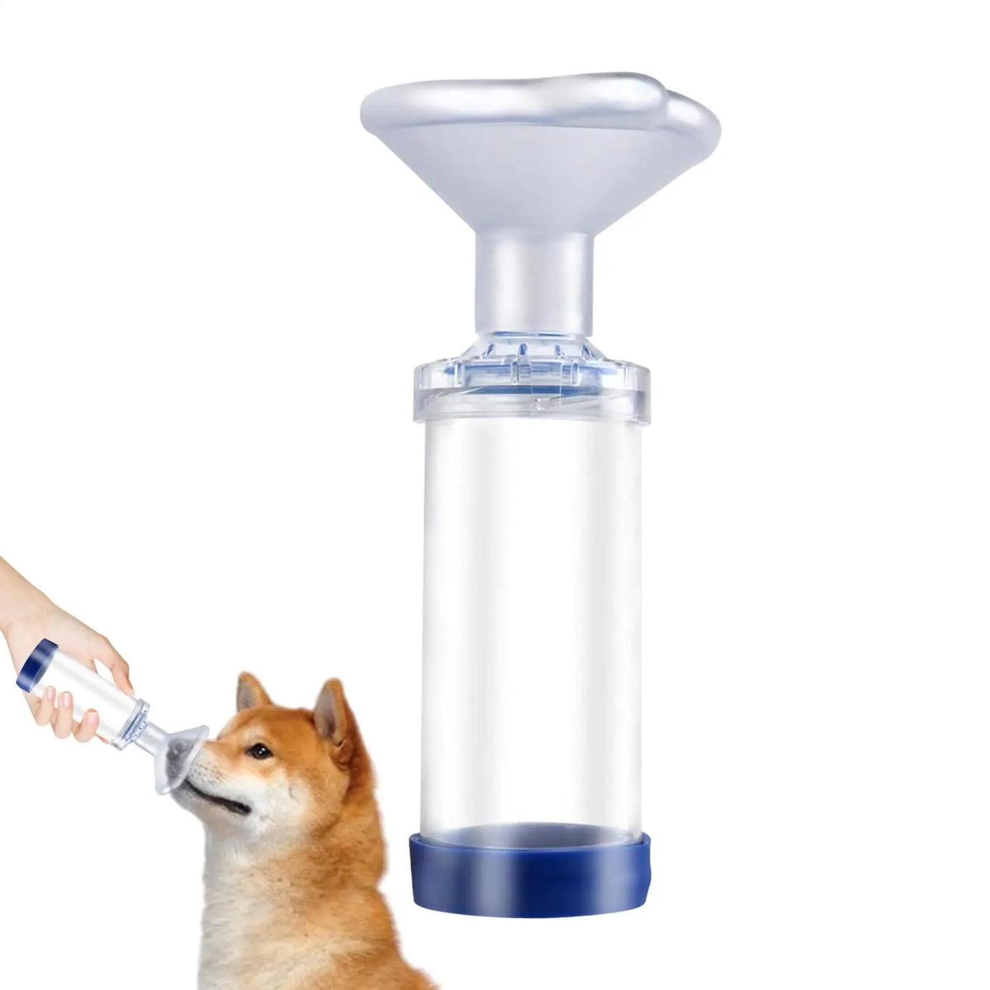 Pet Aerosol Chamber Cat Portable Inhaler Spacer With Medical PVC Mask Nebulizer Chamber For Animals Veterinary Equipment For Dog