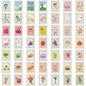 50/100PCS Cartoon Stamps Stickers Decals For Laptop Letter Scrapbook Luggage DIY Aesthetic Waterproof Stickers Creative Gifts