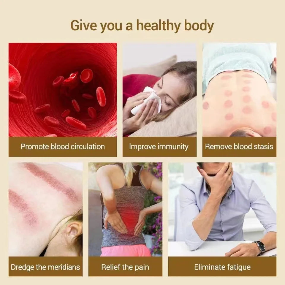 Electric Scraping Massage Cupping Body Massager Vacuum Cans Suction Cup Heating Body Back Neck Arm Guasha Massager