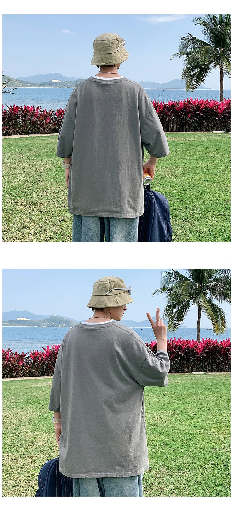 Oversized Summer Short Sleeve Men's T Shirt New Fashion Solid Loose O-Neck T Shirts Mens Cotton Hip Hop Streetwear Top Tees 5XL