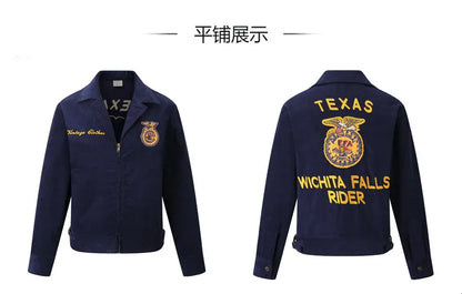2026 Spring/Summer American Retro Workwear Long-Sleeved Farmer's Coop Jacket for Male Youth - High-end Trendy Corduroy Coat