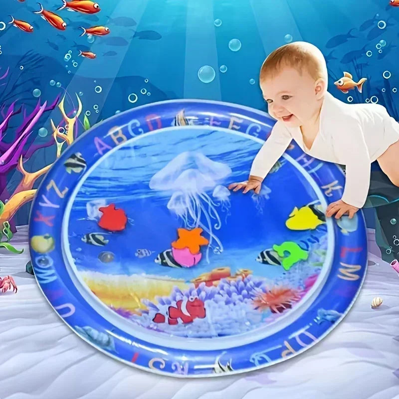 Large Baby Play Mat Summer Inflatable Water High Quality Baby Early Education Water Play Mat Suitable for Baby Activity Exercise
