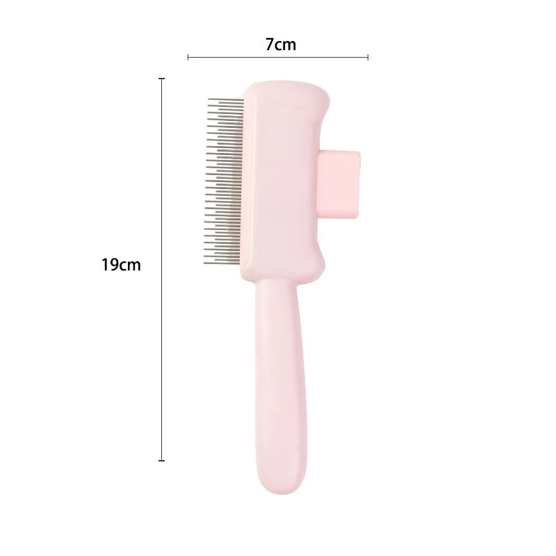 Self-Cleaning One-Button Dog Comb Pet Hair Remover Cat Brush Massage Grooming Combs for Dogs And Pets