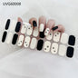 16/18/20Tips Semi-Cured Gel Nail Strips Adhesive Full Cover Stickers for Nails UV Lamp Need Press On Nails Fashion Manicure