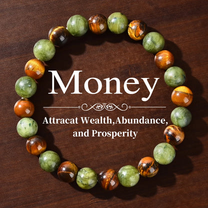 Prosperity and Abundance Healing Bracelet - Relaxation, Success Enhancement Bracelet, Personal Strength and Health