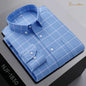 New In Shirt Oversize Long-Sleeve 100%Cotton Shirts for Men Slim Fit Formal Plain Shirt Plaid Casual Tops Designer Black Clothes