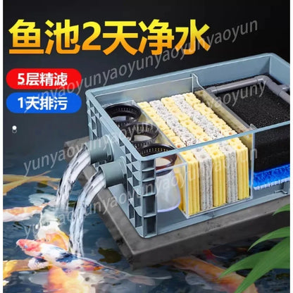 Fish Tank Top Filter Pond Water Circulation Ecological Purification Equipment Aquarium Water Quality Cleaning Device