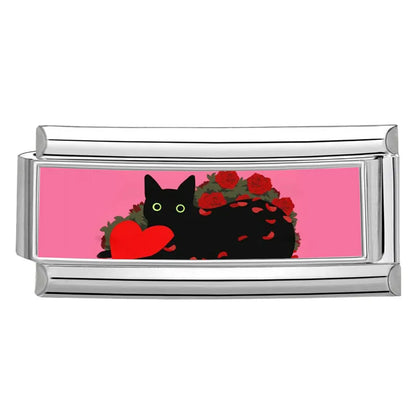 2025 New Women's Gift Cute Rabbit Cat Dogs Italian Charms Links Beads Fit 9mm Stainless Steel Modular Modular Bracelet Jewelry