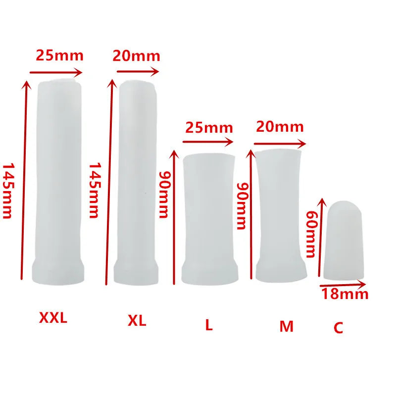 Accessories for Penis Pump Male Masturbators Sleeve Replacement Glans Protector for Penile Extender Stretcher Clamping Kit
