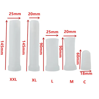 Accessories for Penis Pump Male Masturbators Sleeve Replacement Glans Protector for Penile Extender Stretcher Clamping Kit