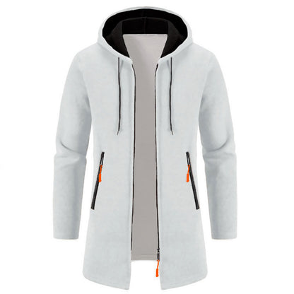 Sweatwear Men's Hoodies Long Sleeve Sweatshirts for Men Zipper Hooded Mens Oversize Winter Top Jacket Coat Black Sweater