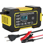 Car Battery Charger 12V 6A Pulse Repair LCD Display Smart Fast Charge AGM Deep Cycle GEL Lead-Acid Charger For Auto Motorcycle