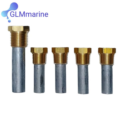 Pencil Anode Kit For Yanmar 4LHA-HTE 6LP 6LY 6LPA-STP 6LPA-STZP 119574-18790 Oil Cooler zincs Marine 119574-4415 119773-92600