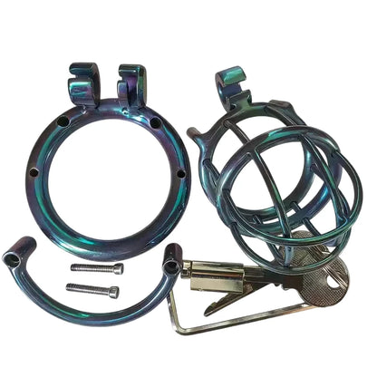 Titanium Chastity Cage Custom Fit Lightweight BDSM Device Metal Penis Cbt Bondage Cage Men Cock Cage Chastity Device
