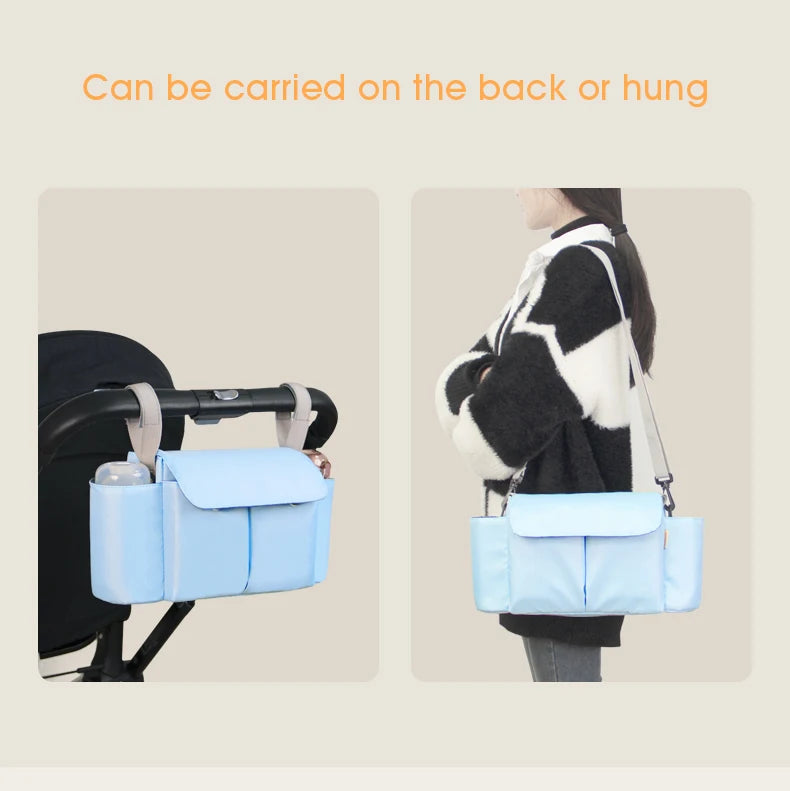 Stroller Organizer Bags Mummy Large Capacity Travel Hanging Bag Bottle Holder Pram Diaper Bags Baby Stroller Accessories
