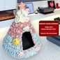 Modern Christmas Tree Cat Tent Knitted Design Warm Pet House for Cats and Kittens Ready to Use Living Room OEM ODM