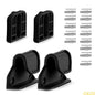 1 Set Retractable Baby Gate Replacement Part Mounting Accessories Fixing Base with Hook & Screws for Child Safety
