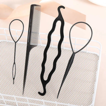 1Set Magic Hair Styling Tools Set DIY Braiding Braider Accessories Hairpin Twist Bun Barrettes Clips For Women Hairdressing