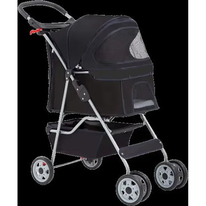 Portable Folding Pet Stroller Rotate Wheels Modern Style Medium Pets Carrying Traveling Made Vietnam TH-PSP-030