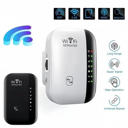 kebidumei 300Mbps WIFI Repeater Remote Wi-Fi Amplifier 802.11N WiFi Signal Booster Network Amplifier 4/7 Light Wireless Repeater
