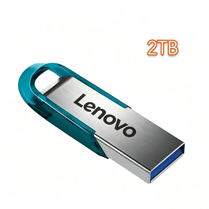 Lenovo 2TB USB 3.0 Metal Flash Drives Super High Speed Pendrive 1TB 512GB Pen Drives Portable USB Stick For Car Phone Computer
