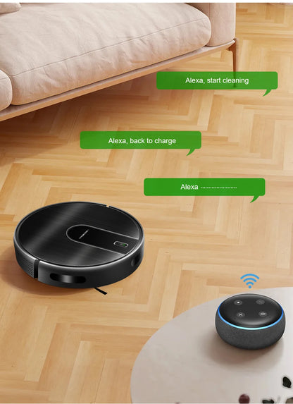 Robot Vacuum Cleaner LIECTROUX N7S-U,Smart Mapping,WiFi App,6KPa,5200MAH ,Brushless Motor,Ideal for Pet Hair