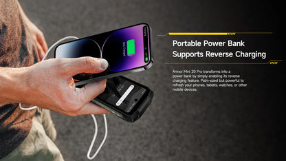 Ulefone 4.7" Rugged Phone Armor Mini 20 Pro 5G Android 14 16+256GB Smartphone LED Light 64MP Night Camera Mobile Phone
