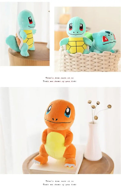 Pokemon Stuff Plush Toys Kawaii Pikachu Pichu Charmander Squirtle Psyduck Anime Soft Dolls Doll Kids Birthday Christmas Gift