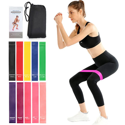 5Pcs Resistance Band Set for Men and Women 5 Elastic Bands with Different Resistance Levels for Long Workouts In The Home & Gym
