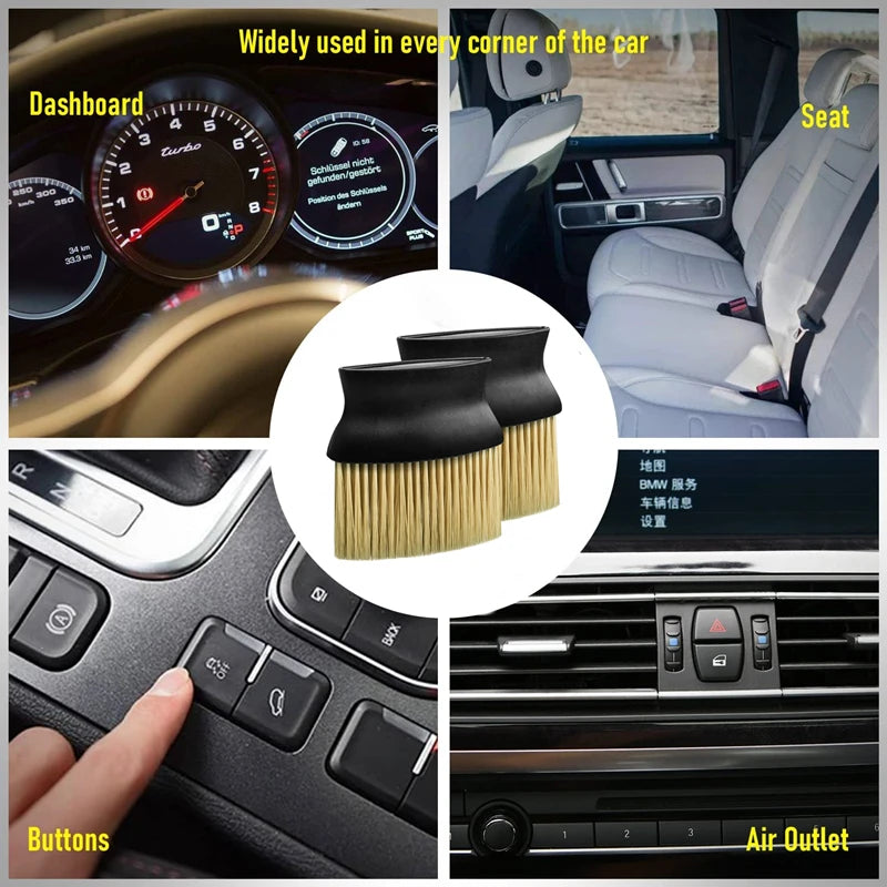 Auto Interior Dust Brush Car Cleaning Brushes Soft Bristles Detailing Brush Dusting Tool for Car Dashboard Air Conditioner Vents
