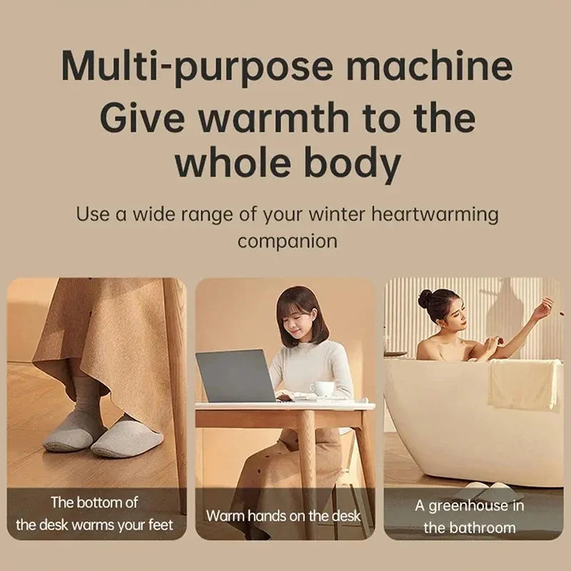 Wall Outlet Heater Plug-in Portable Household Electric Warmer Small Bathroom Heating Fans Home Heater with Remote Control