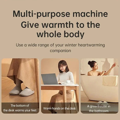Wall Outlet Heater Plug-in Portable Household Electric Warmer Small Bathroom Heating Fans Home Heater with Remote Control