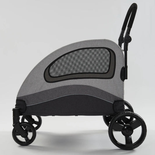Large 4 Wheel Luxury Jogging Travel Pet Stroller Cosy Handle Dog Strollers Pet Trolley For Large Dog