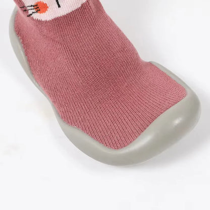 Baby Socks Shoes Kids Toddler First Walkers Animal Pattern Soft Non-Slip Sole Breathable Rubber Floor Shoes for Boys and Girls