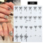 White Black French Line Nail Stickers Stripe 3D Gradient Lines Sliders DIY Stickers for Nails Nail Accessories Manicure Decor