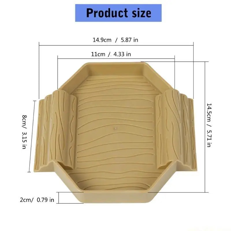 QX2E Small Plastic Turtles Bathing Pool Multifunctional Design Water Basin For Baby Reptiles Easy Cleaning And Portable Use